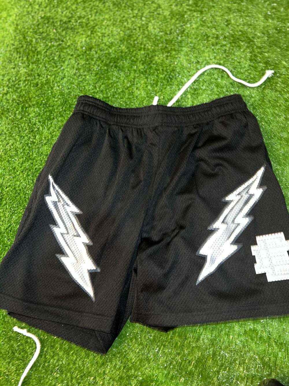 Eric Emanuel Ee Basic Lightning Bolt Black Mesh B… - image 1
